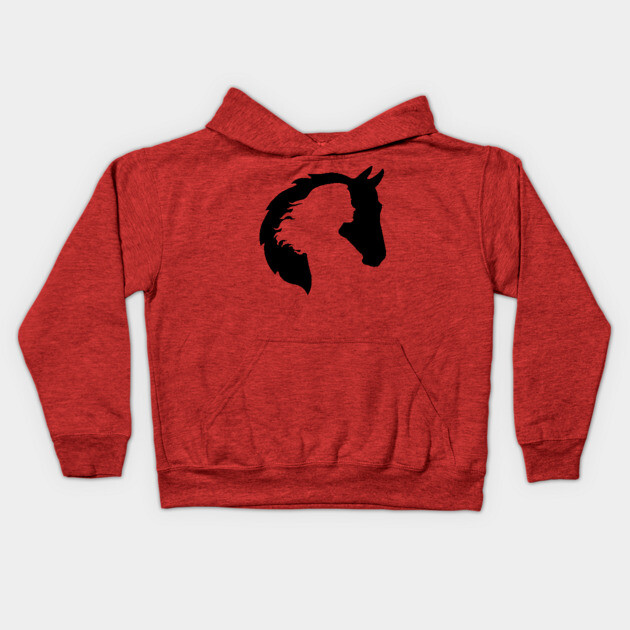 A Horse and a Lady Kids Hoodie by DickinsonDesign