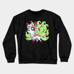 Zombie Kitsune Crewneck Sweatshirt