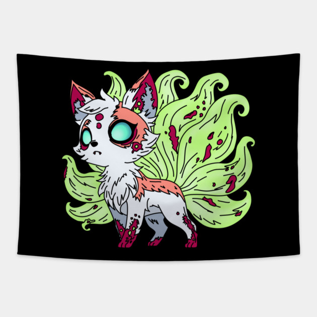 Zombie Kitsune Tapestry by H. R. Sinclair