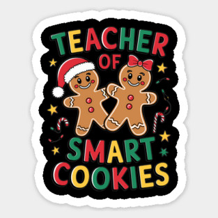 Christmas Teacher of Smart Cookies for Educators Sticker