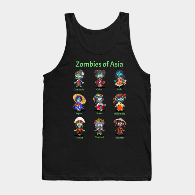 Zombies of Asia Tank Top by H. R. Sinclair