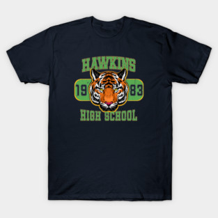 Hawkins High School Go Tigers T-Shirt 1983 Retro 80s Mascot Tee UPDATED T-Shirt