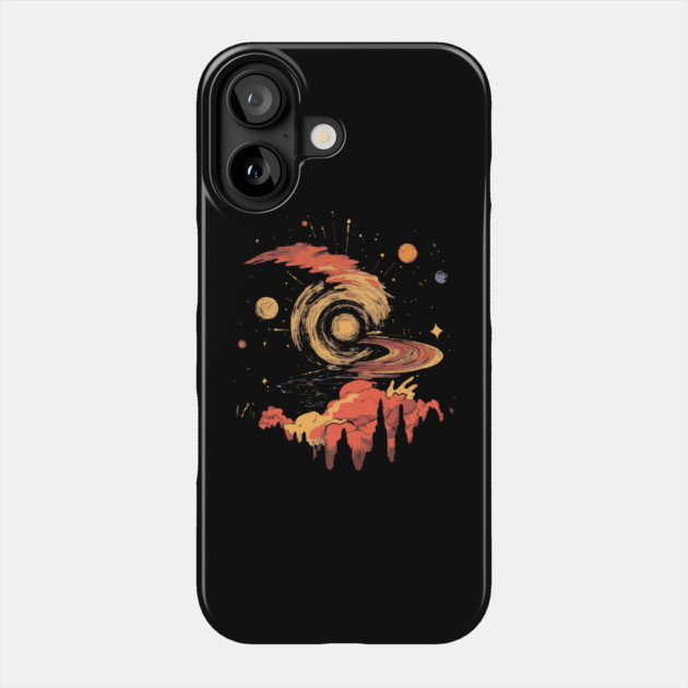 Andromeda Crashing - Surreal Trippy Pop Art Phone Case by TuncGK