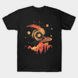 Andromeda Crashing - Surreal Trippy Pop Art T-Shirt