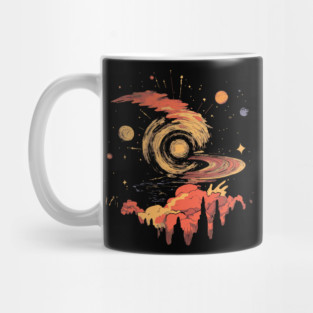 Andromeda Crashing - Surreal Trippy Pop Art Mug