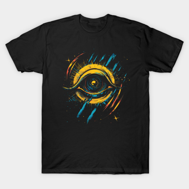 Obscure Camera - Futuristic Eye Pop Art T-Shirt by TuncGK