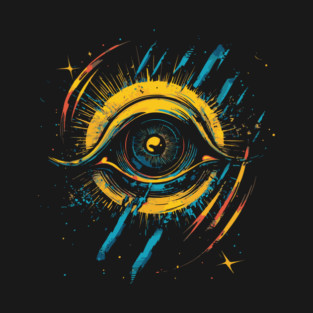 Obscure Camera - Futuristic Eye Pop Art T-Shirt
