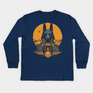 Anubis Rising - Ancient Egyptian God Mythology Kids Long Sleeve T-Shirt