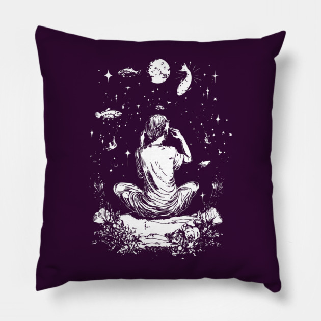 Aquarius Dream - Modern Zodiac Sign Pillow by TuncGK