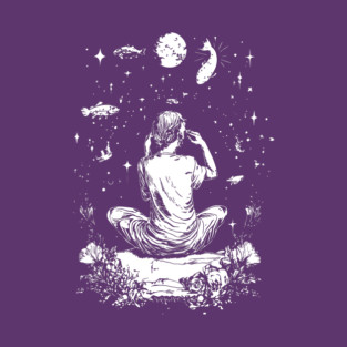 Aquarius Dream - Modern Zodiac Sign T-Shirt