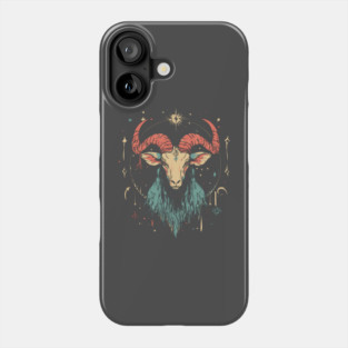 Pastel Capricorn Zodiac Sign - Surreal Pop Art Phone Case