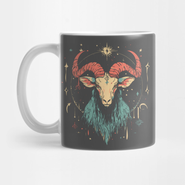 Pastel Capricorn Zodiac Sign - Surreal Pop Art by TuncGK