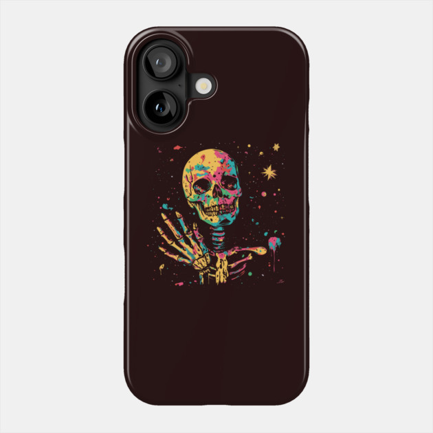Peaceful Dead - Pastel Galactic Hippie Phone Case by TuncGK