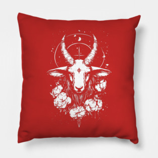 Capricorn Zodiac - Line Art Vintage Style Horoscope Pillow