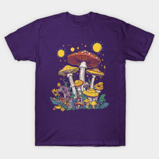 Time to Shroom - Psychedelic Trippy Hippie Design T-Shirt