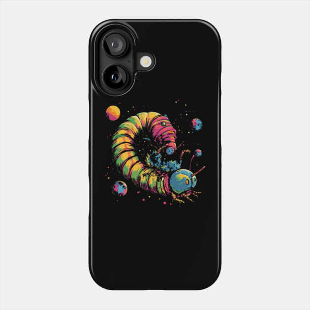 Galactic Caterpillar - Surreal Abstrac Dreamy Cosmic Phone Case by TuncGK