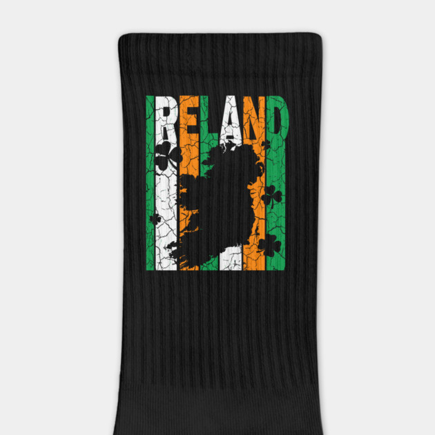 Ireland Flag - Retro Letters - Vintage Pastel by TuncGK