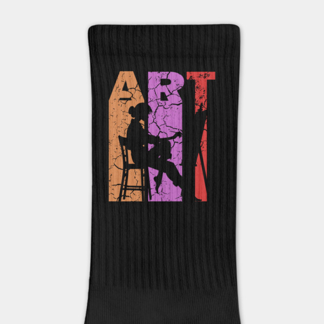 Art Painting - Retro Letters - Vintage Pastel by TuncGK