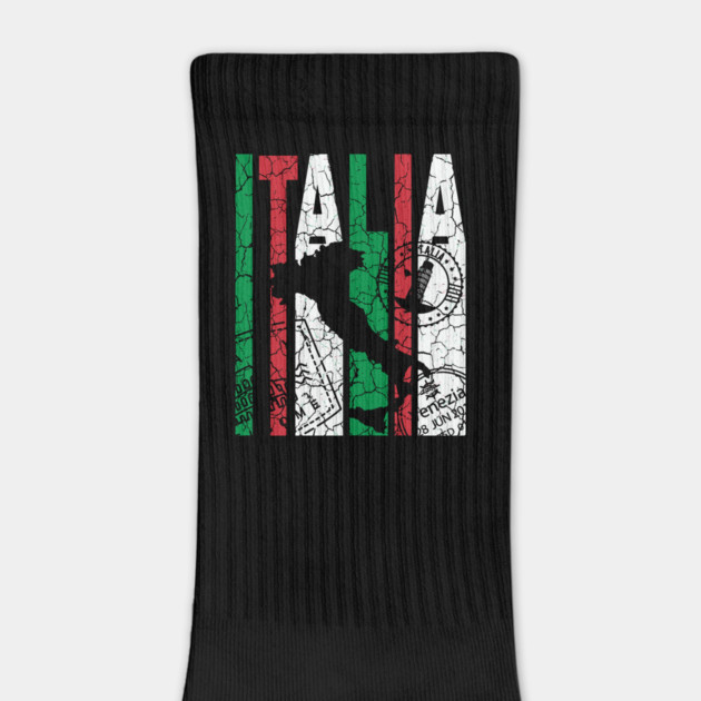 Italia - Retro Letters - Vintage Flag by TuncGK
