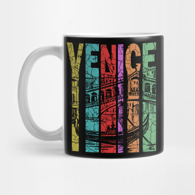 Venice Italy - Retro Letters - Pastel Vintage by TuncGK
