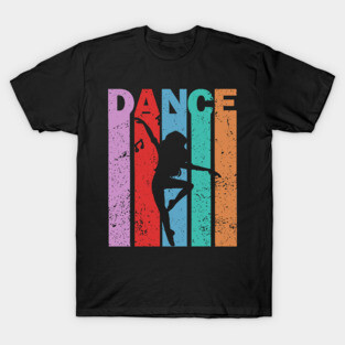 Dance - Retro Letters - Pastel Vintage Design T-Shirt