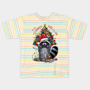 It’s the Most Wonderful Trash of the Year Raccoon Pun Kids T-Shirt