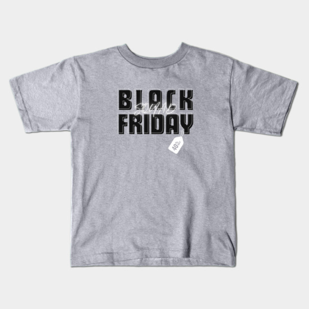 Black Friday Squad Kids T-Shirt by Creatifly Graphic Tees