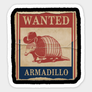 Armadillo Lovers, Cute Armadillos with Their Natural Armor and Desert Habitat Sticker