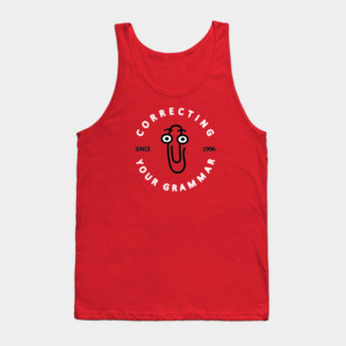 90s Grammar Corrector Tank Top