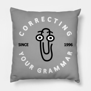90s Grammar Corrector Pillow