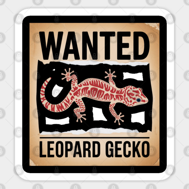 Leopard Gecko: Unique Desert Reptile, Pet Care, and Habitat Guide for Gecko Lovers Sticker by Pixel Threads 