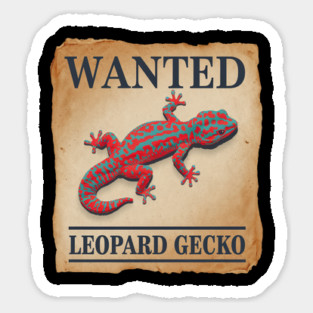 Leopard Gecko: Unique Desert Reptile, Pet Care, and Habitat Guide for Gecko Lovers Sticker