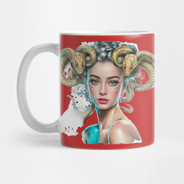 Anime Girl Unique & Colorful Hairstyle Character Snake by animegirlnft