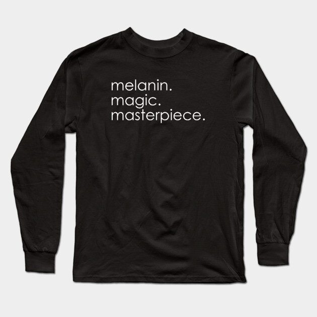 Melanin Magic Masterpiece Long Sleeve T-Shirt by UrbanLifeApparel