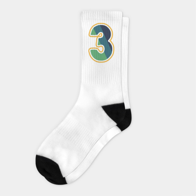 Number Three Socks by Urbanprint
