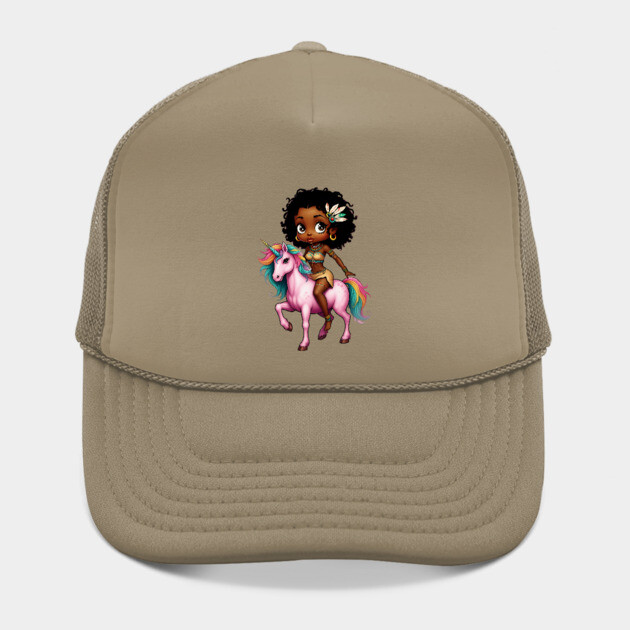 Black Girl Riding Unicorn by UrbanLifeApparel