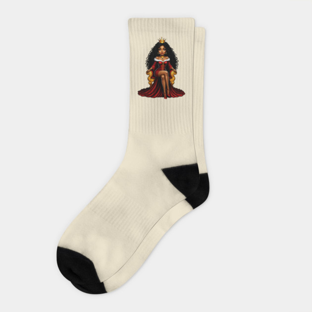 Black Queen Socks by UrbanLifeApparel