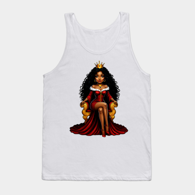 Black Queen Tank Top by UrbanLifeApparel