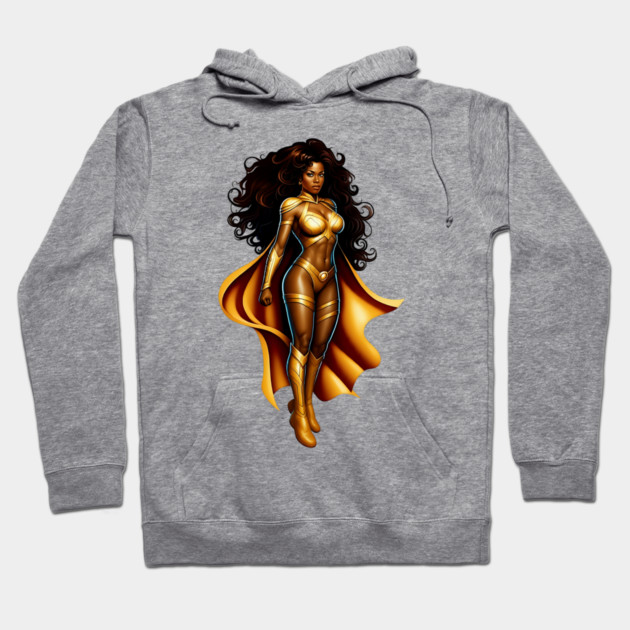 Black Woman Hero Hoodie by UrbanLifeApparel