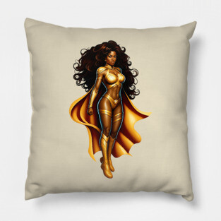 Black Woman Hero Pillow