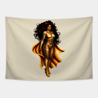 Black Woman Hero Tapestry