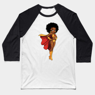 Black Girl Magic, Black Girl Hero Baseball T-Shirt