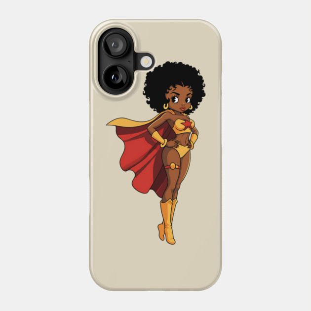 Black Girl Magic, Black Girl Hero Phone Case by UrbanLifeApparel