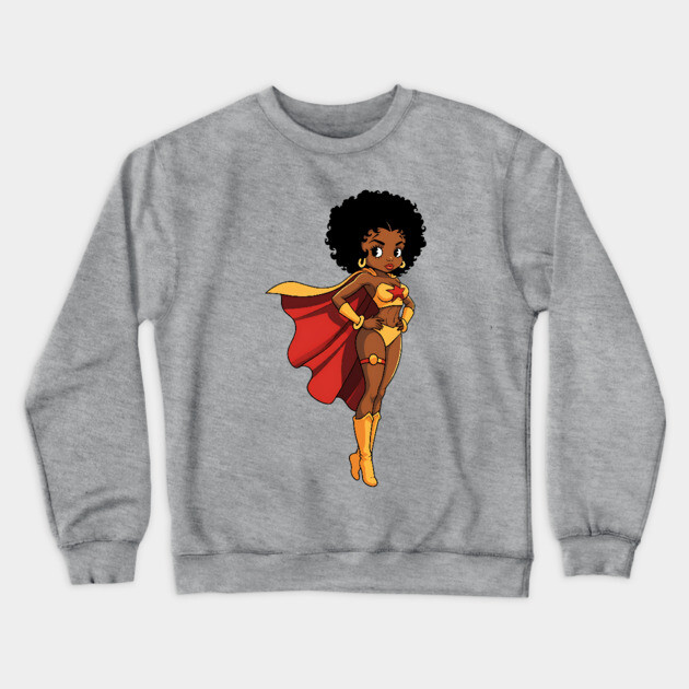 Black Girl Magic, Black Girl Hero Crewneck Sweatshirt by UrbanLifeApparel