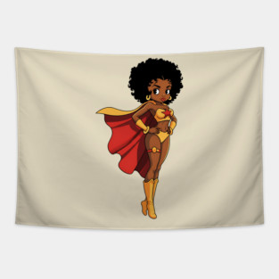 Black Girl Magic, Black Girl Hero Tapestry