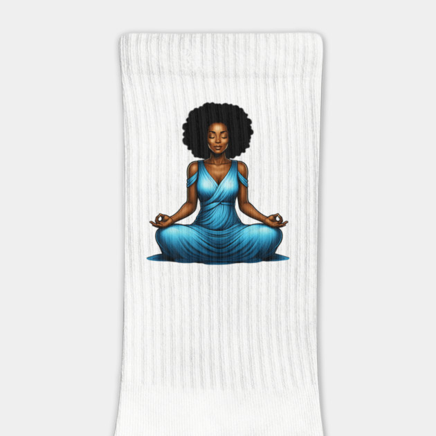 Black Woman Meditating by UrbanLifeApparel