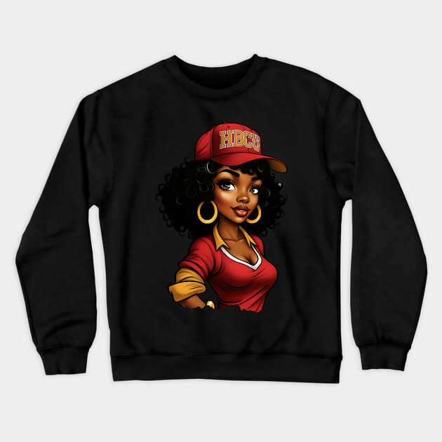 HBCU Woman Crewneck Sweatshirt by UrbanLifeApparel