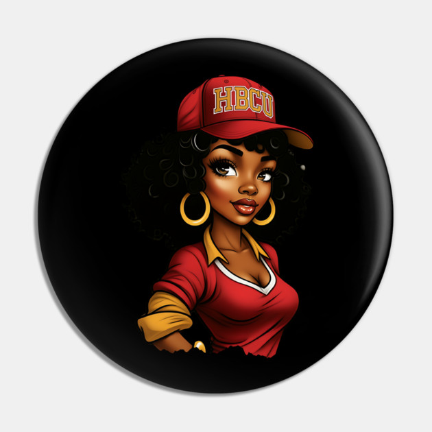 HBCU Woman Pin by UrbanLifeApparel