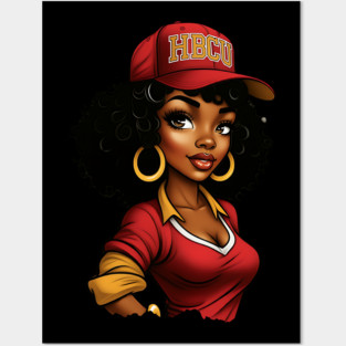 HBCU Woman Posters and Art