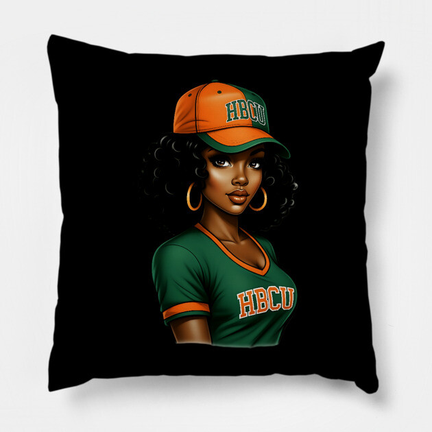 HBCU Woman, HBCU Alumni, HBCU Grad Pillow by UrbanLifeApparel